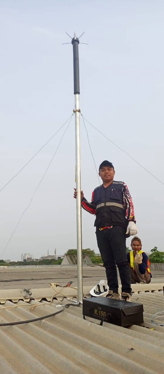 arde petir penangkal petir elektrostatis kurn