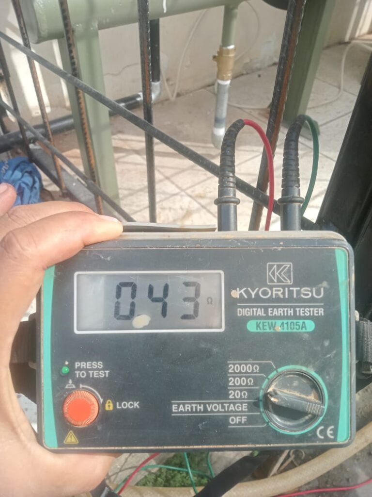 arde petir nilai resistansi grounding